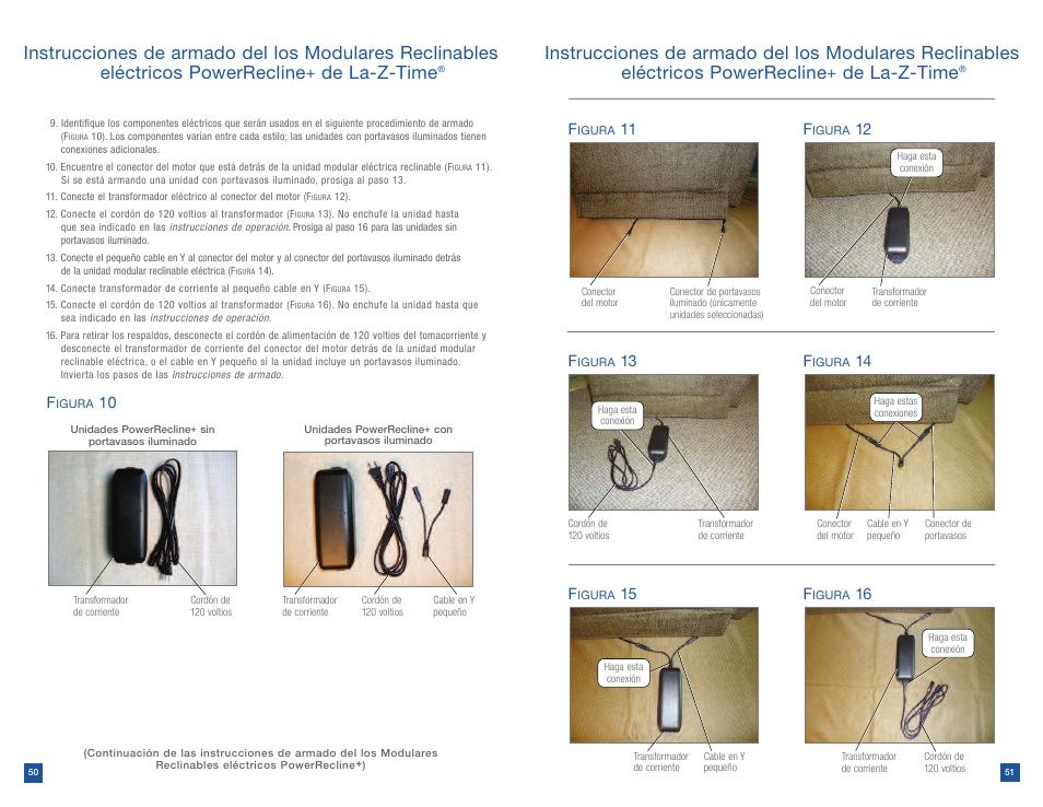 De la-z-time, 11 f, 12 f | 13 f, 14 f, 15 f | La-Z-Boy Power Recline after 12/31/2012 User Manual | Page 26 / 46