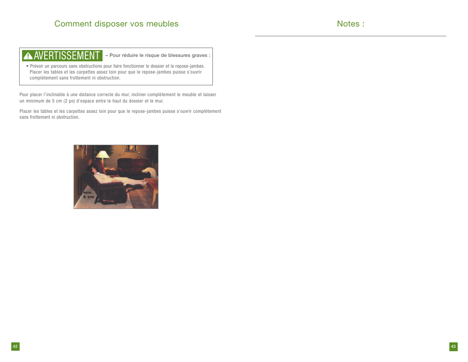 Avertissement, Comment disposer vos meubles | La-Z-Boy PowerReclineXR prior to 12/31/2012 User Manual | Page 22 / 22