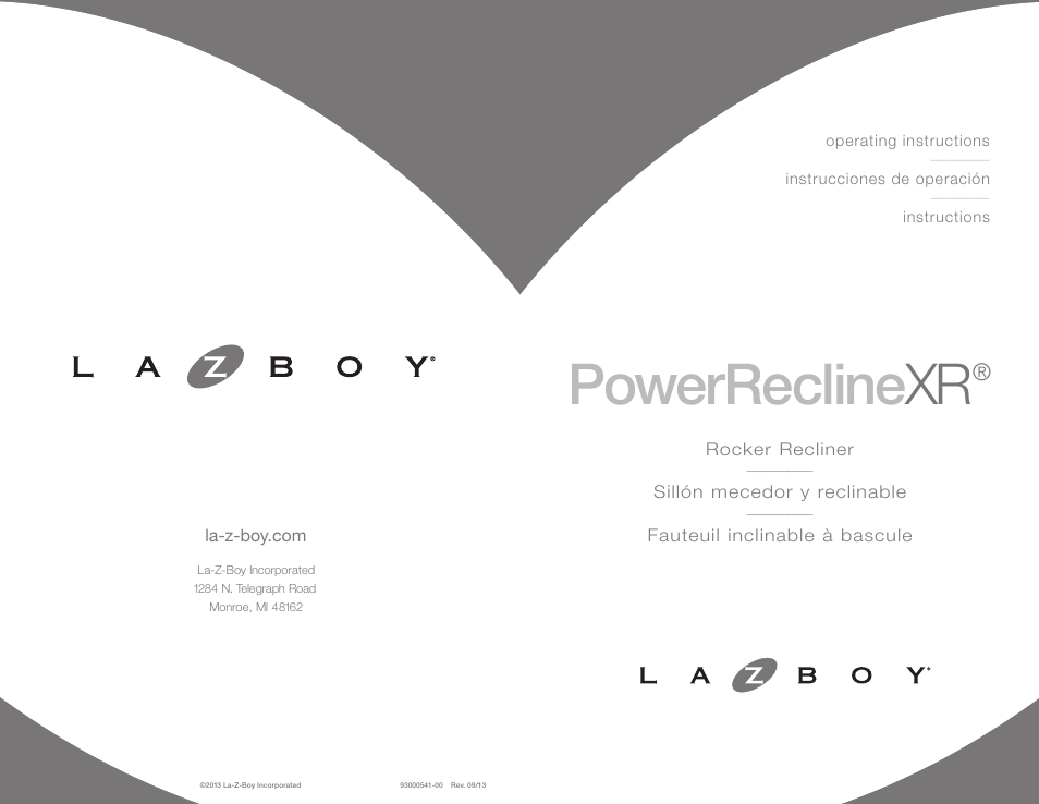 La-Z-Boy PowerReclineXR 12/31/2012-08/10/2014 User Manual | 22 pages