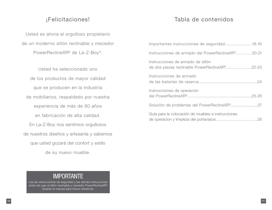 La-Z-Boy PowerReclineXR 12/31/2012-08/10/2014 User Manual | Page 9 / 22