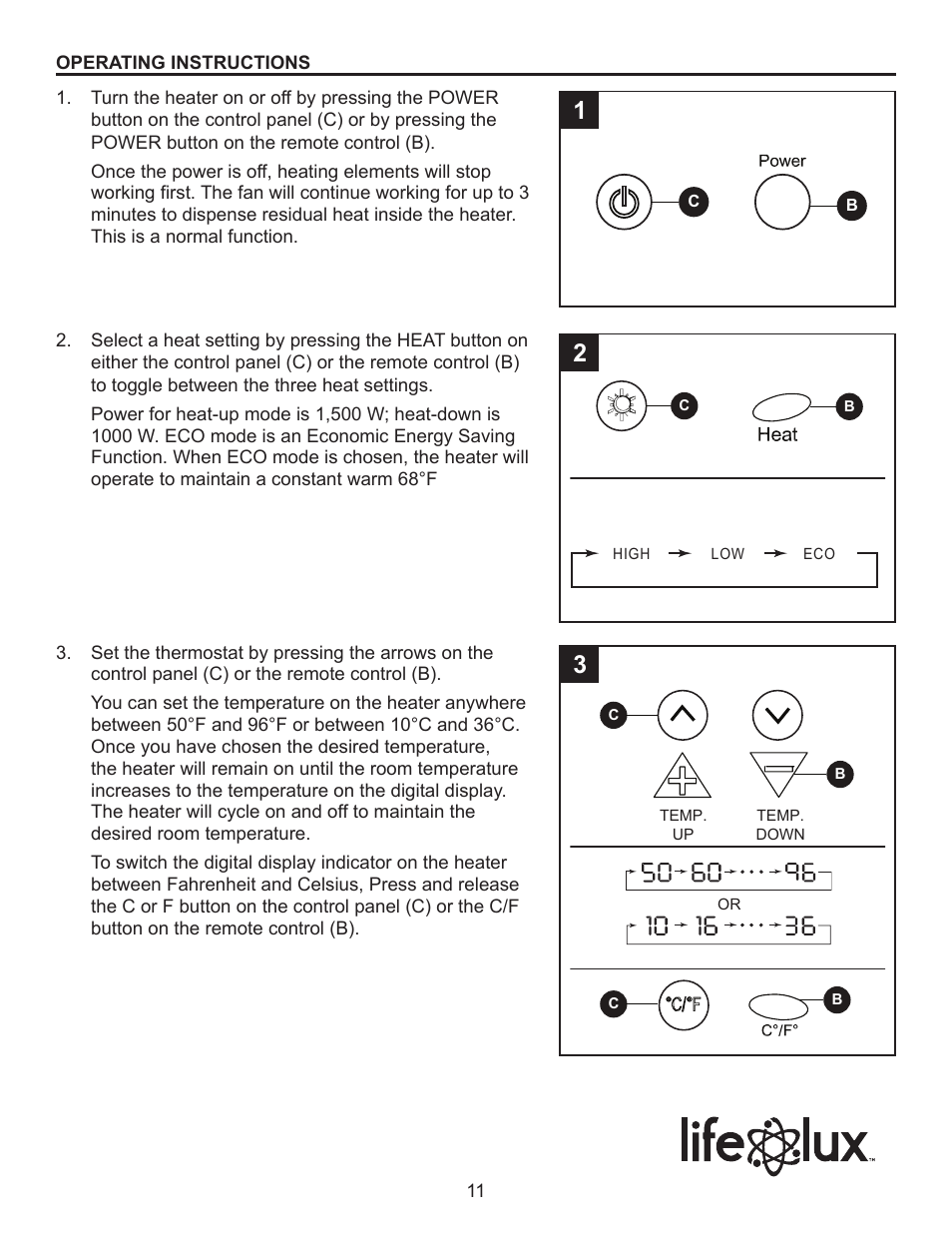 Lifelux Lifesmart LS19-IQH-MW User Manual | Page 11 / 16