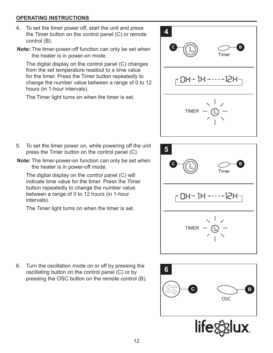 Lifelux Lifesmart LS19-IQH-MW User Manual | Page 12 / 16