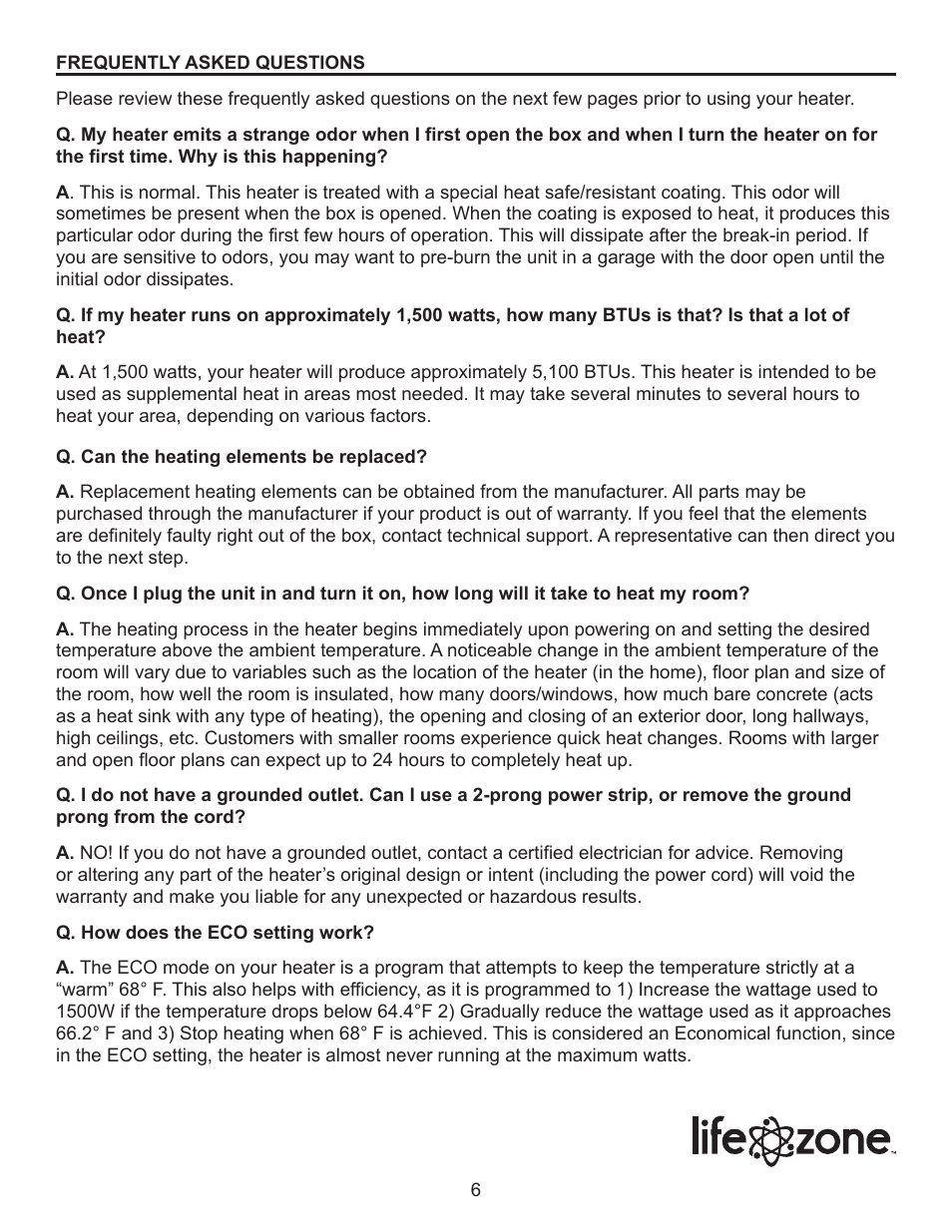 Lifesmart SGH-6DMIQH-X User Manual | Page 6 / 15