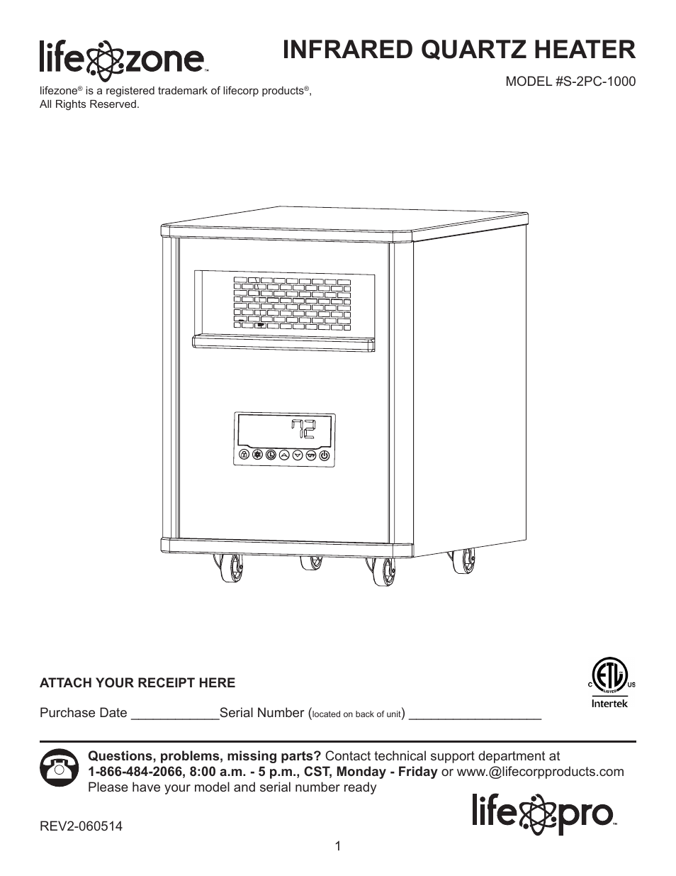 Lifesmart S-2PC-1000 User Manual | 15 pages