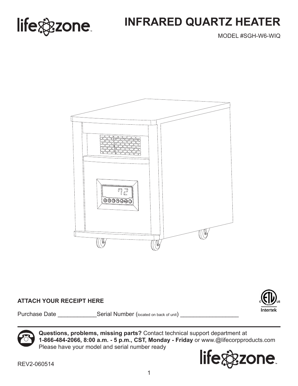 Lifesmart SGH-W6-WIQ User Manual | 15 pages