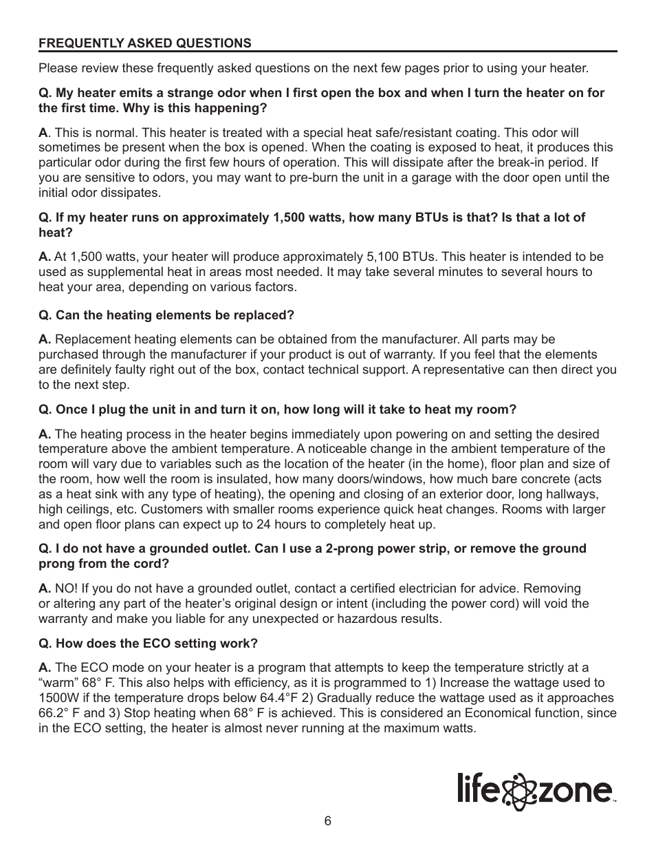 Lifesmart SGH-W6-WIQ User Manual | Page 6 / 15