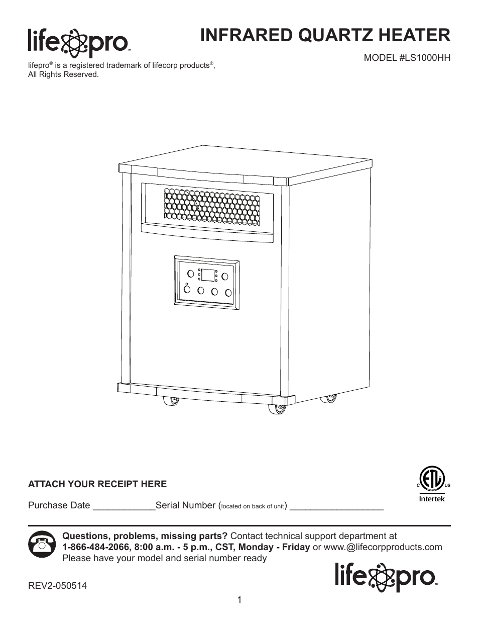 Lifesmart LS1000HH User Manual | 15 pages