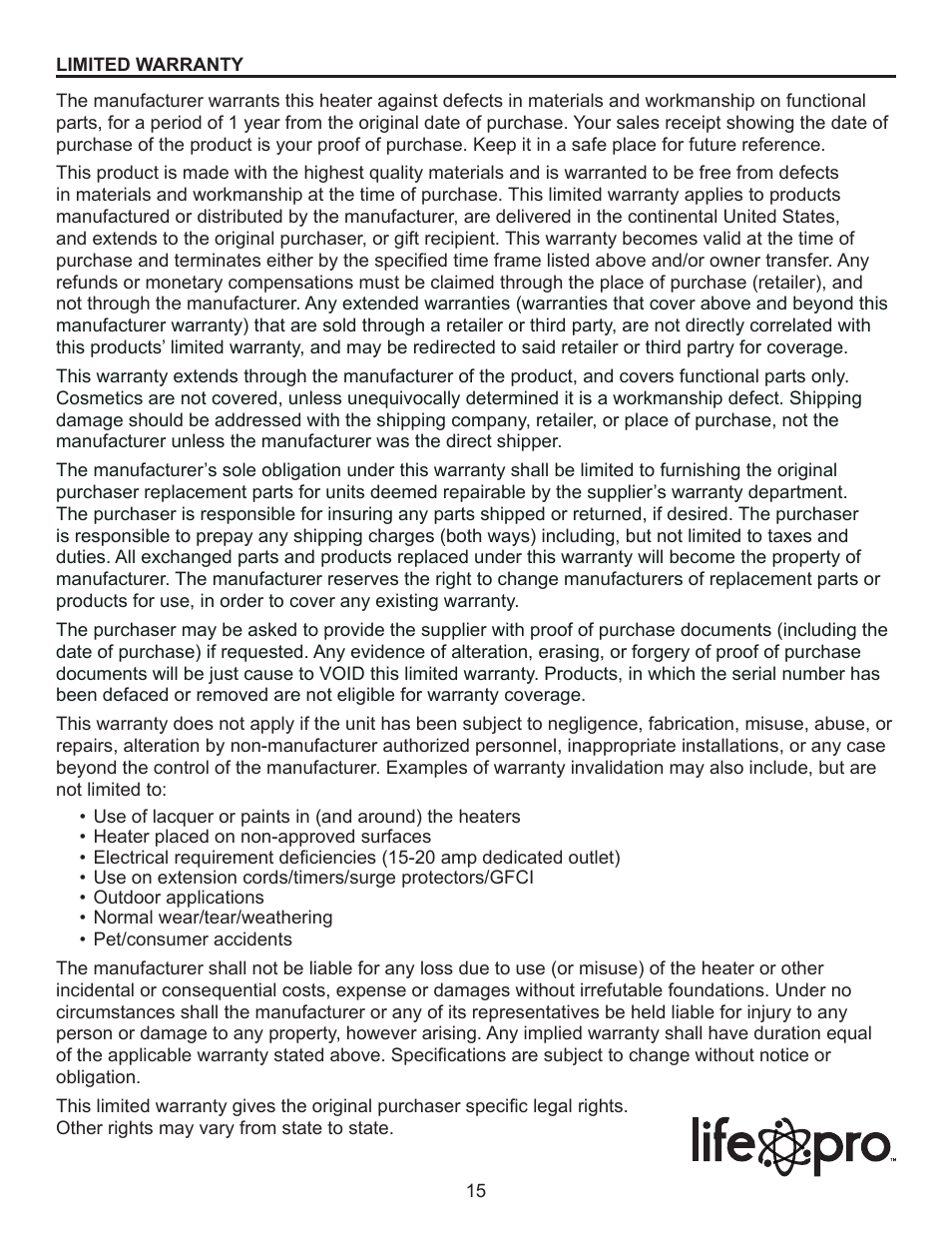 Lifesmart LS-4CH-SIQT-D User Manual | Page 15 / 16