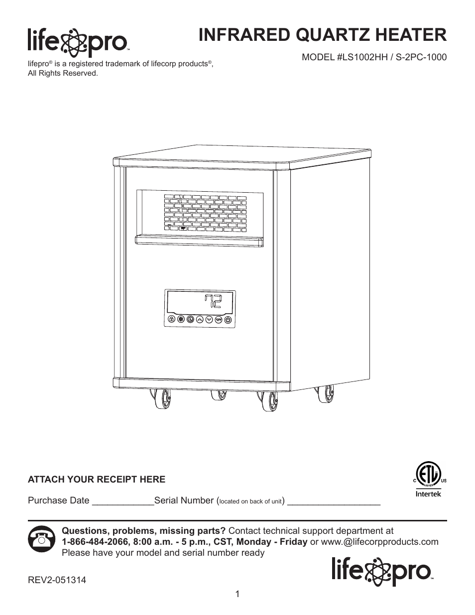 Lifesmart S-2PC-1000 User Manual | 15 pages