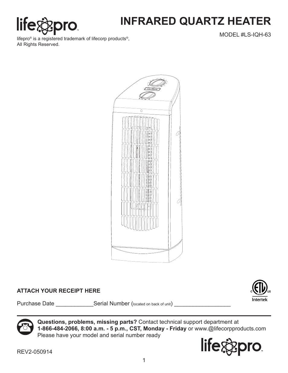 Lifesmart LS-IQH-63 User Manual | 13 pages