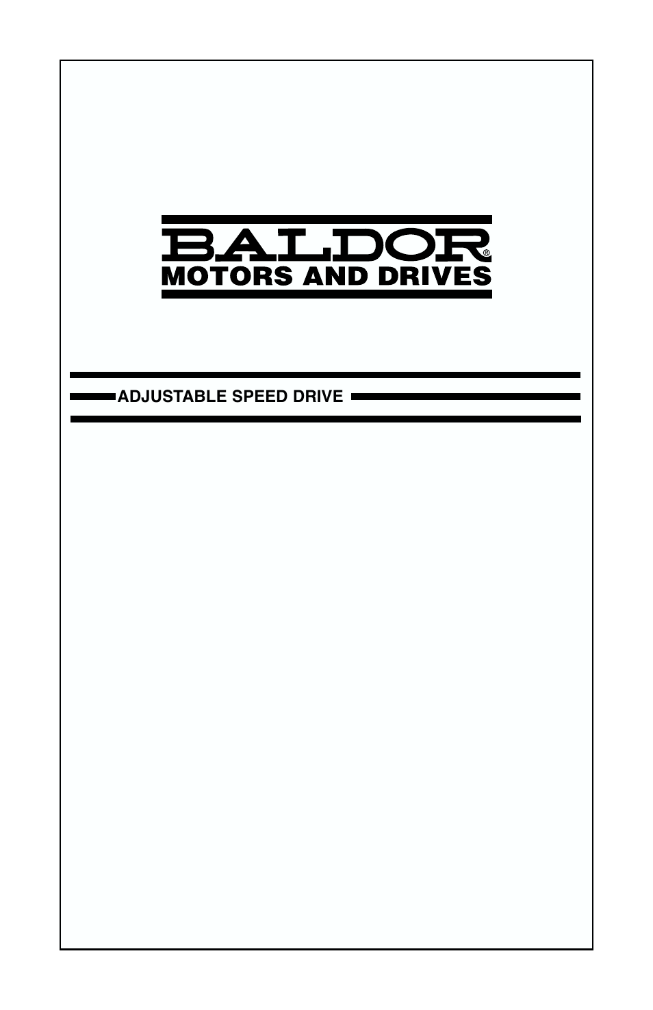 Baldor Series 5 Inverter IP-65 User Manual | 16 pages