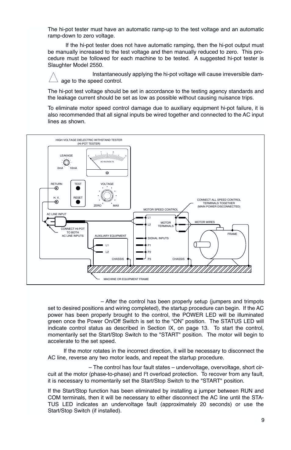 Figure 16 – hi-pot setup | Baldor Series 5 Inverter IP-65 User Manual | Page 11 / 16