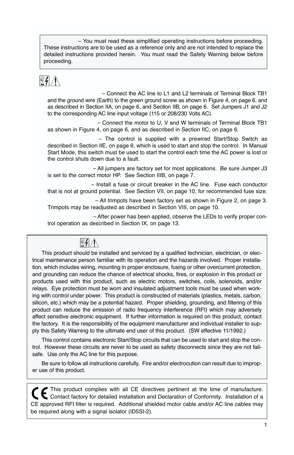 Baldor Series 5 Inverter IP-65 User Manual | Page 3 / 16