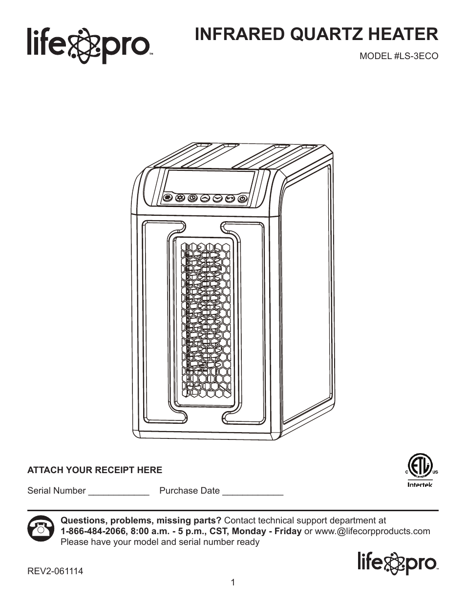 Lifesmart LS-3ECO User Manual | 16 pages