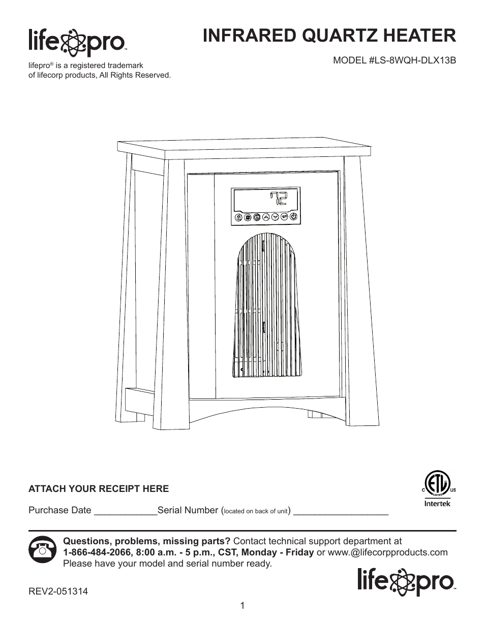 Lifesmart LS-8WQH-DLX13B User Manual | 15 pages