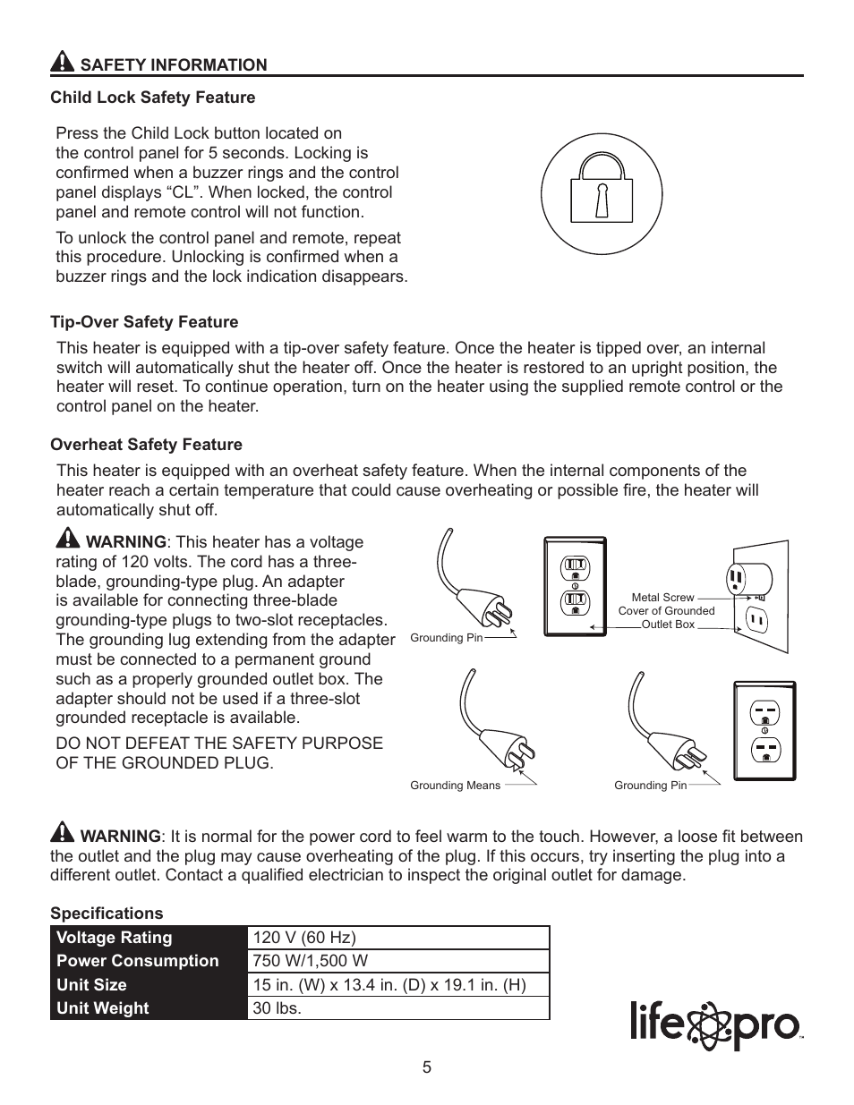 Lifesmart LS-8WQH-DLX13B User Manual | Page 5 / 15
