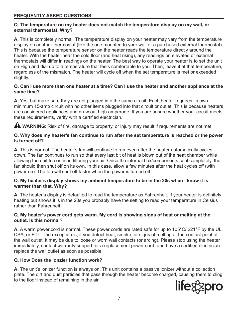 Lifesmart LS-8WQH-DLX13B User Manual | Page 7 / 15