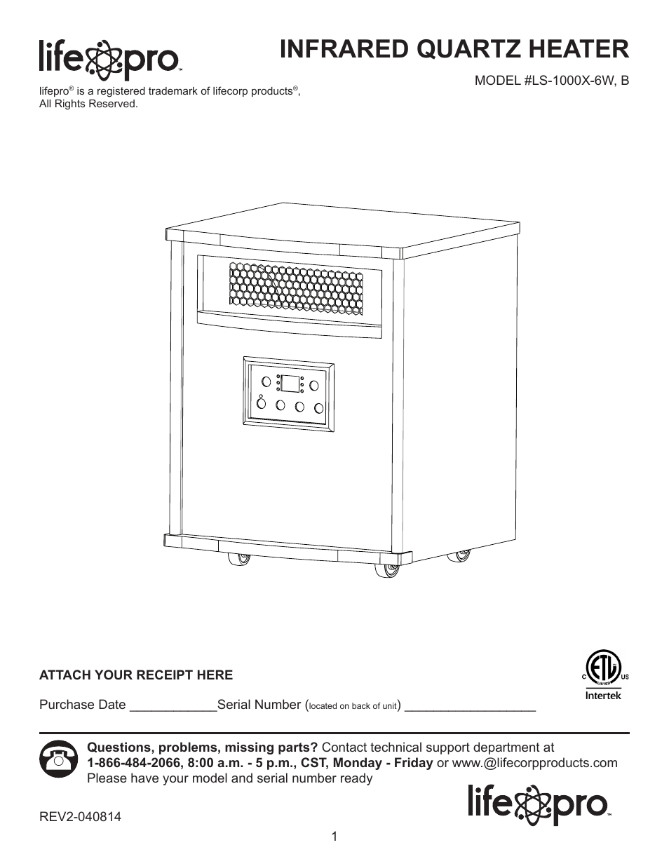 Lifesmart LS-1000X-6W User Manual | 15 pages