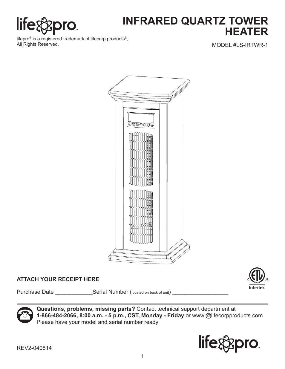 Lifesmart LS-IRTWR-1 User Manual | 15 pages