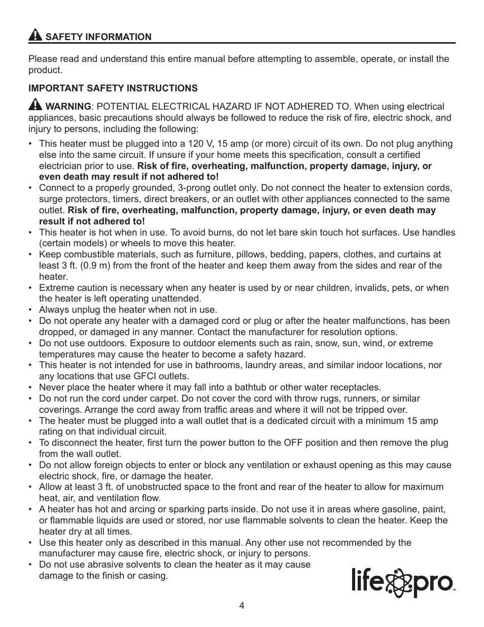 Lifesmart LS-W4X-IQH User Manual | Page 4 / 15