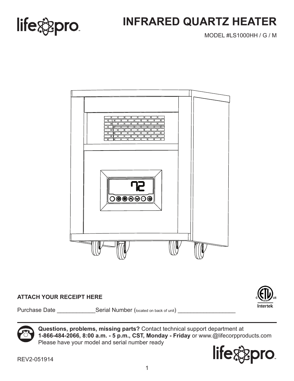 Lifesmart LS1000HH-M User Manual | 15 pages