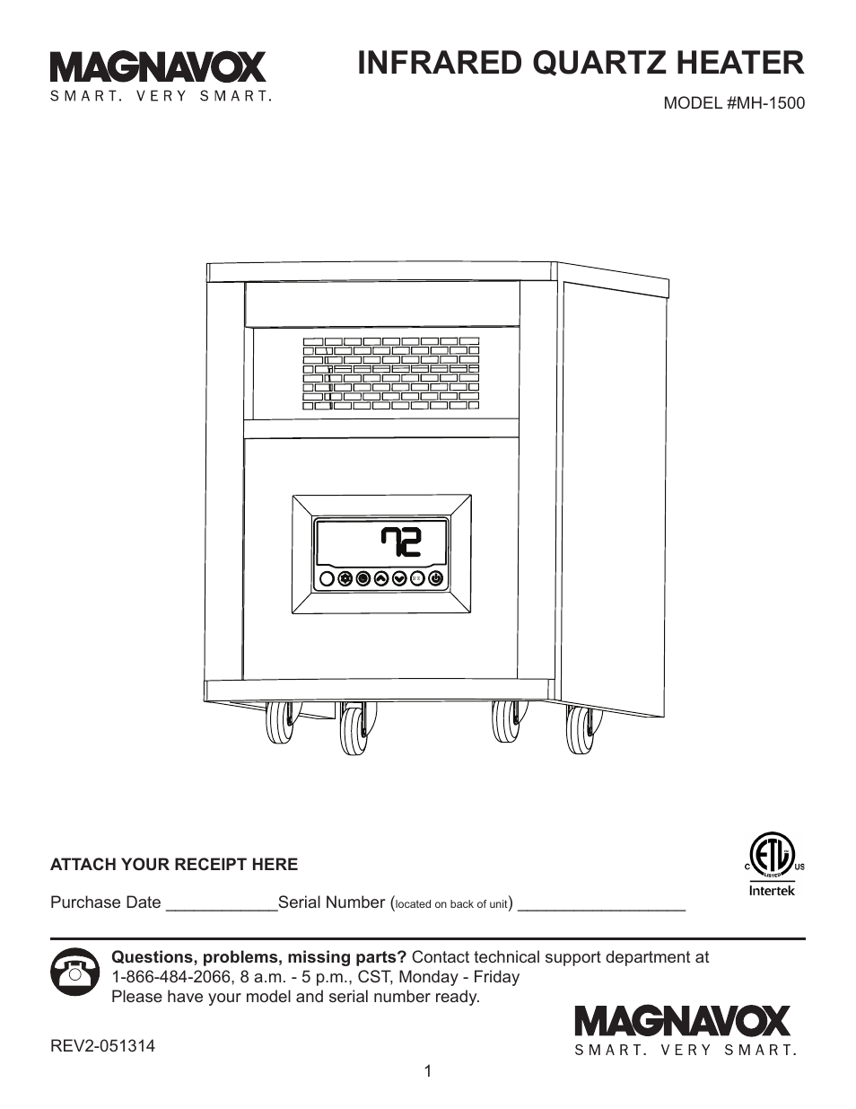 Lifesmart MH-1500 User Manual | 15 pages