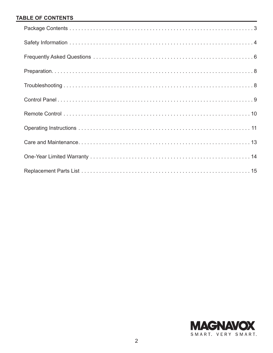 Lifesmart MH-1500 User Manual | Page 2 / 15