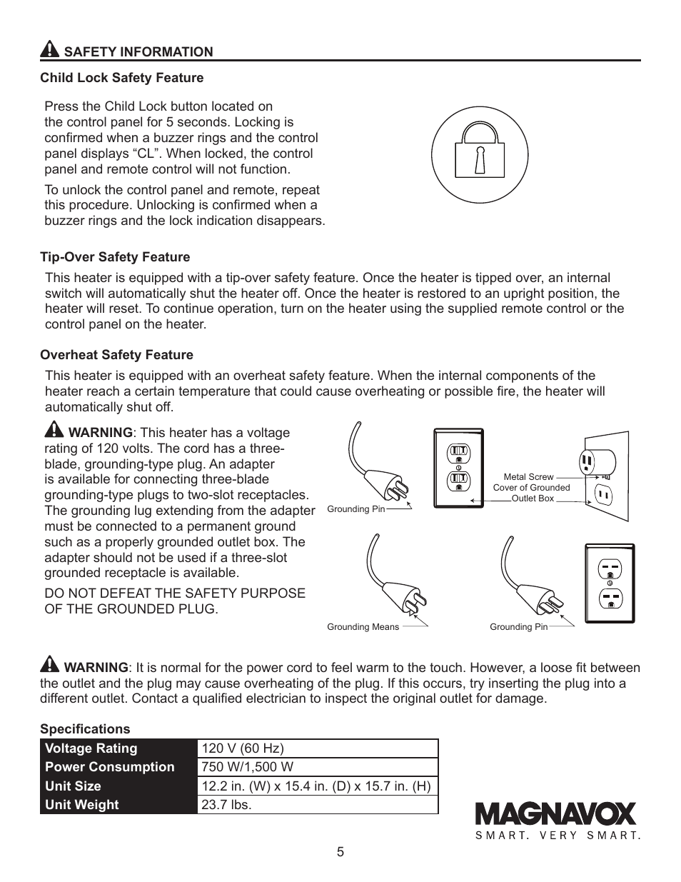Lifesmart MH-1500 User Manual | Page 5 / 15