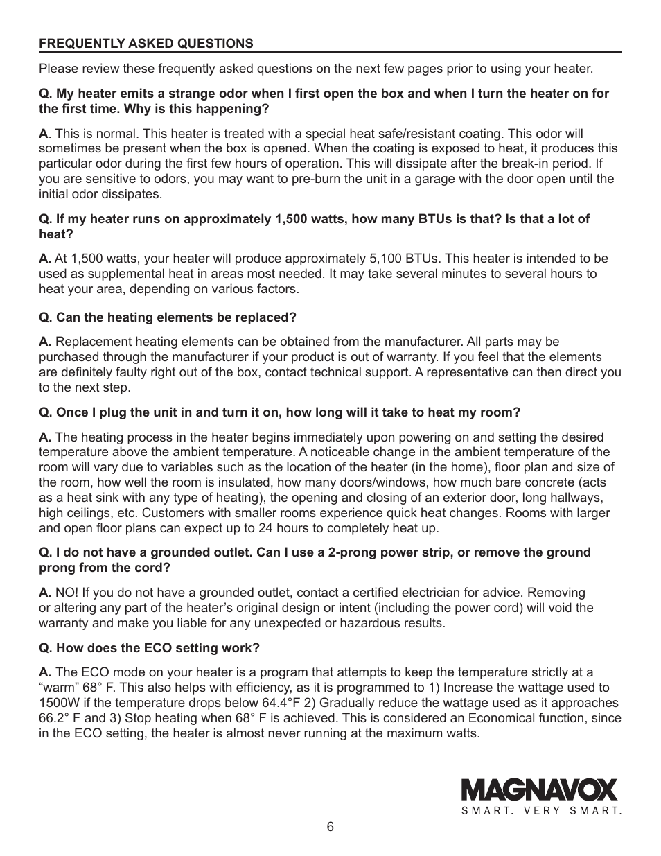 Lifesmart MH-1500 User Manual | Page 6 / 15