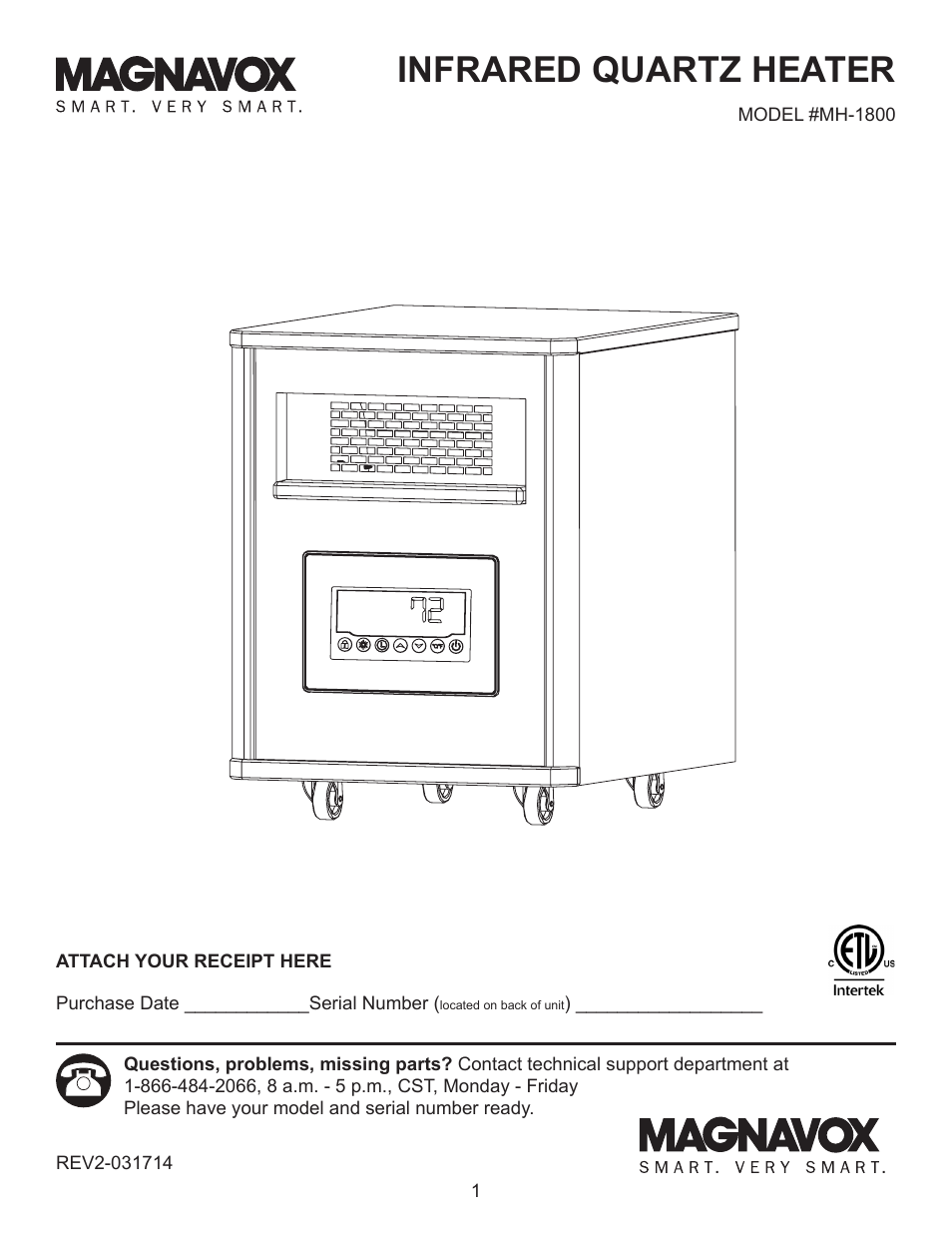 Lifesmart MH-1800 User Manual | 15 pages