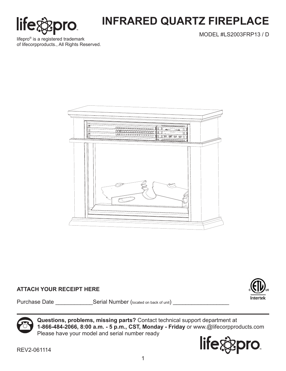 Lifesmart LS2003FRP13-D User Manual | 15 pages