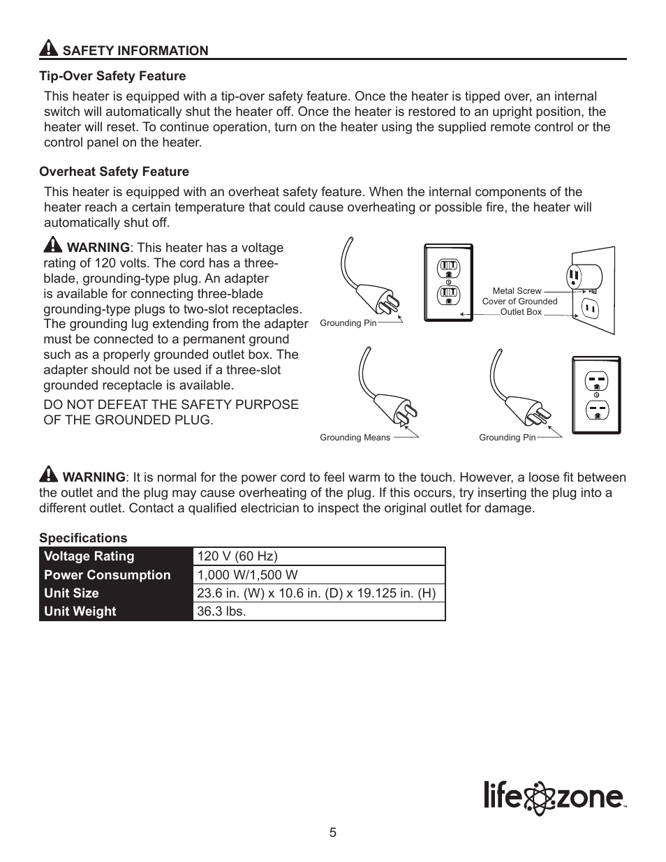 Lifesmart LS2001FRP-WD User Manual | Page 5 / 15