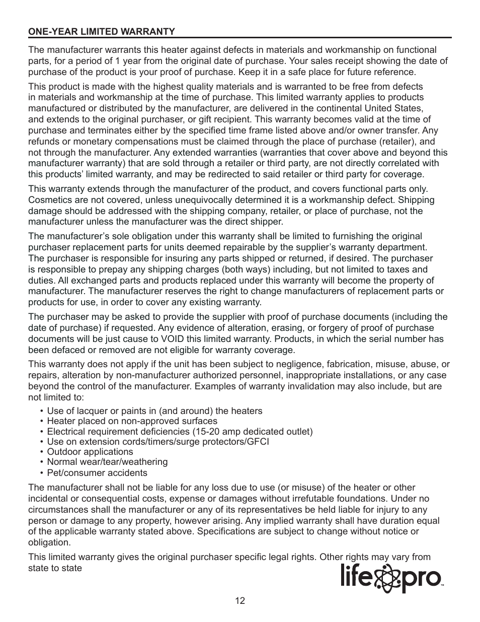 Lifesmart SIRS-01 User Manual | Page 12 / 13