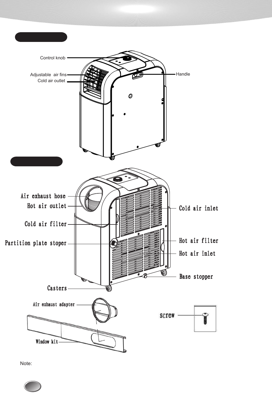 Parts, Front back | Lifesmart LS-12PAC User Manual | Page 4 / 19