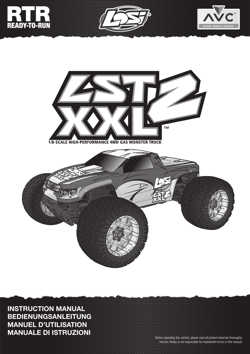 Losi LOS04002 User Manual | 30 pages