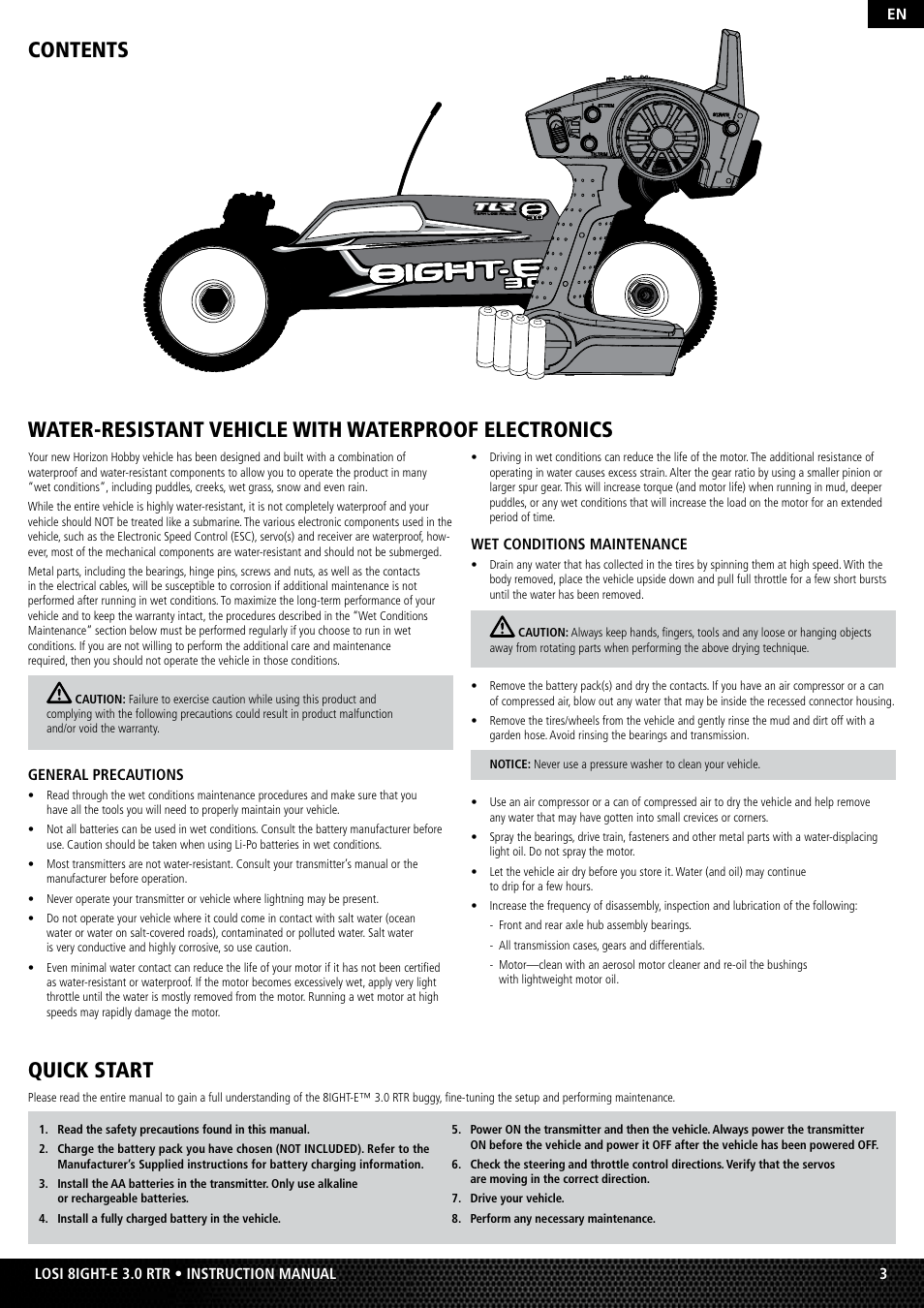 Losi LOS04003 User Manual | Page 3 / 10