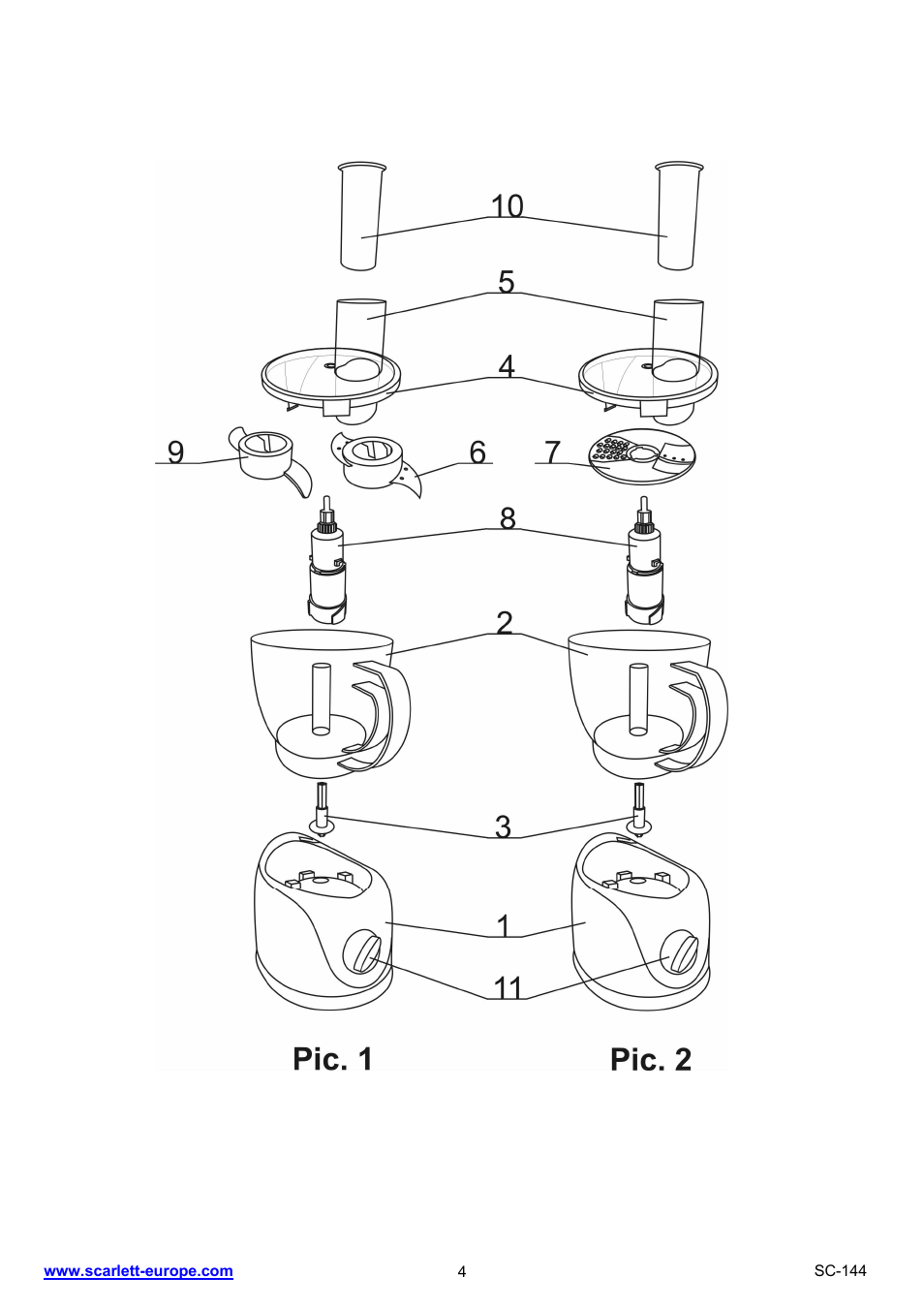 Scarlett SC-144 User Manual | Page 4 / 21