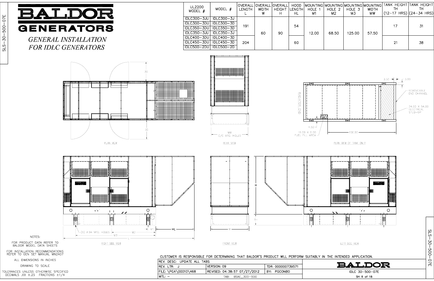 Baldor IDLC450-3D User Manual | 1 page