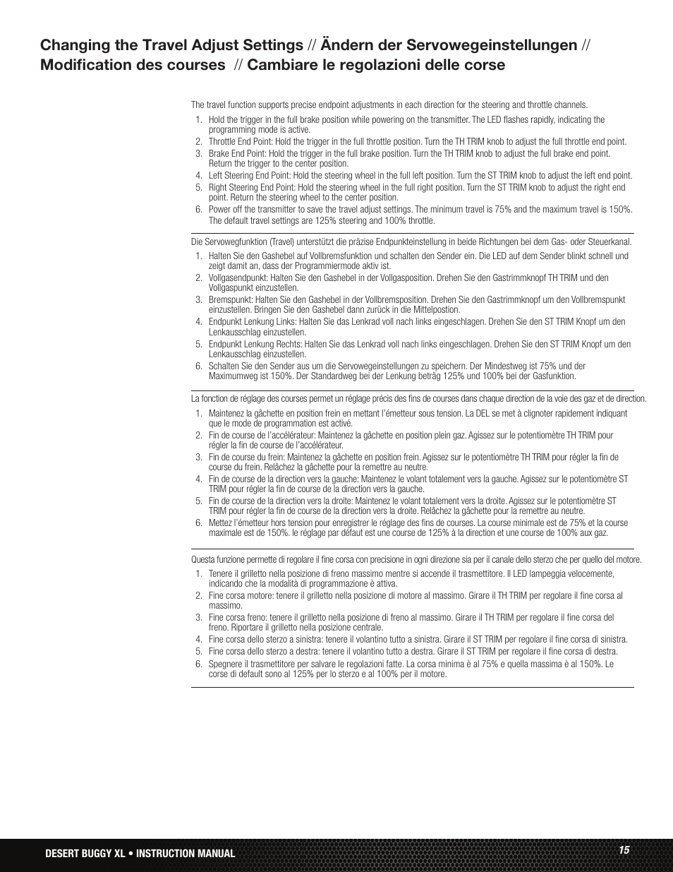 Losi LOS05001 User Manual | Page 15 / 86