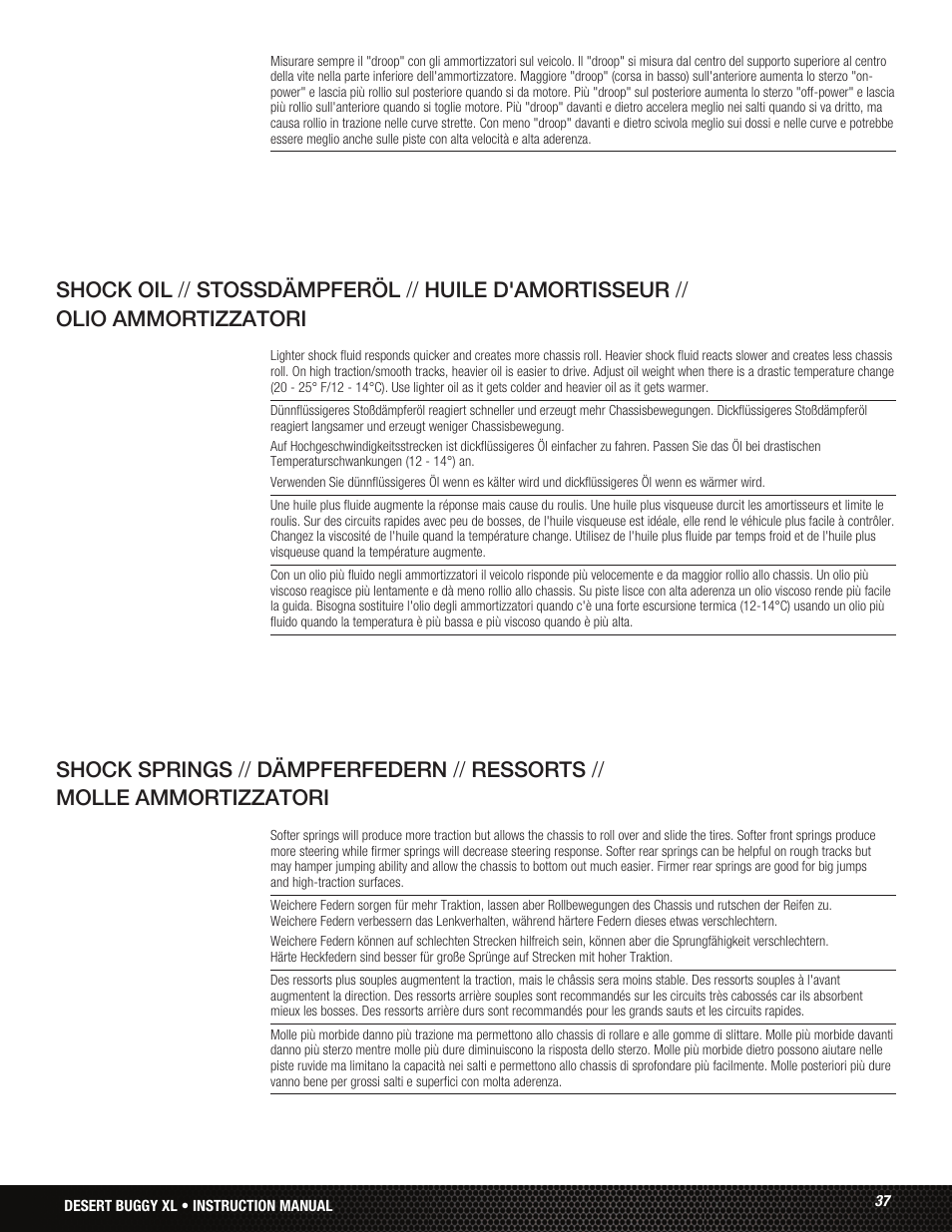 Losi LOS05001 User Manual | Page 37 / 86