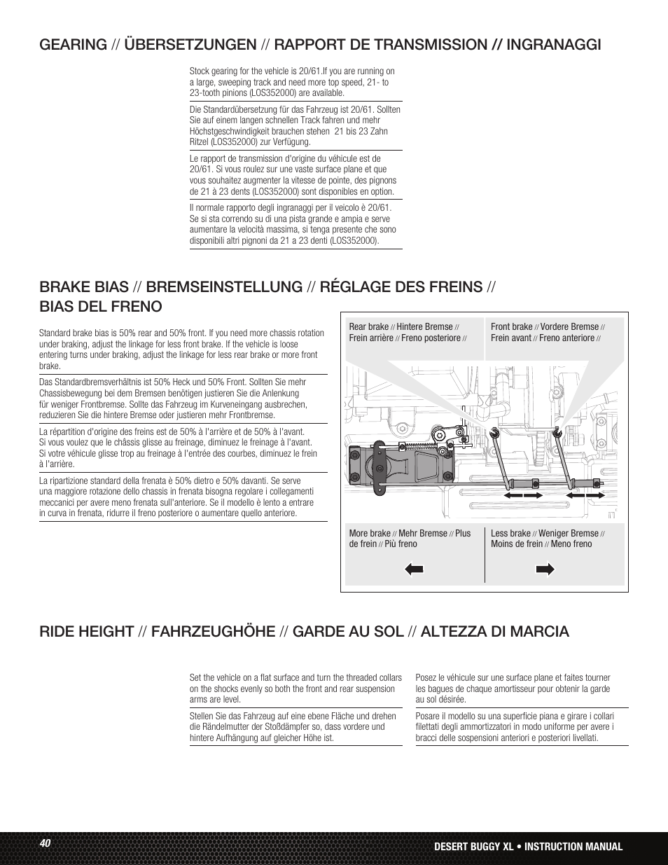 Losi LOS05001 User Manual | Page 40 / 86