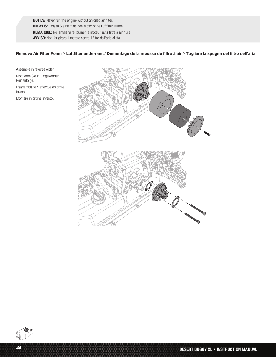 Losi LOS05001 User Manual | Page 44 / 86