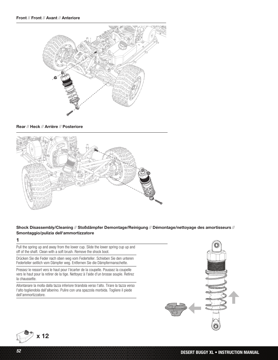 X 12 | Losi LOS05001 User Manual | Page 52 / 86