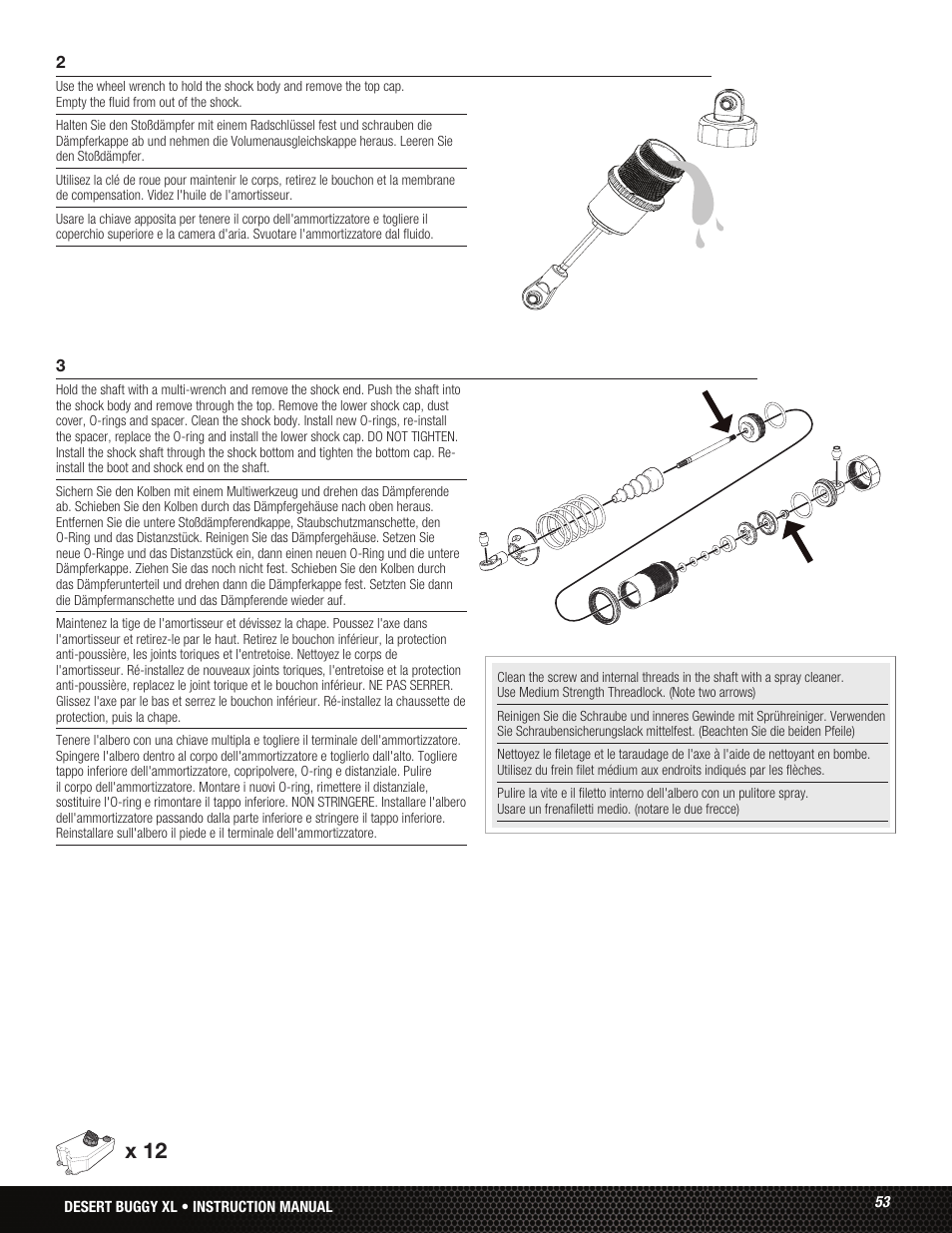 X 12 | Losi LOS05001 User Manual | Page 53 / 86