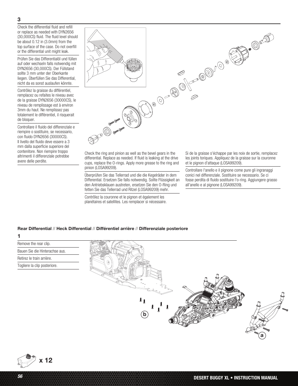 X 12 | Losi LOS05001 User Manual | Page 56 / 86