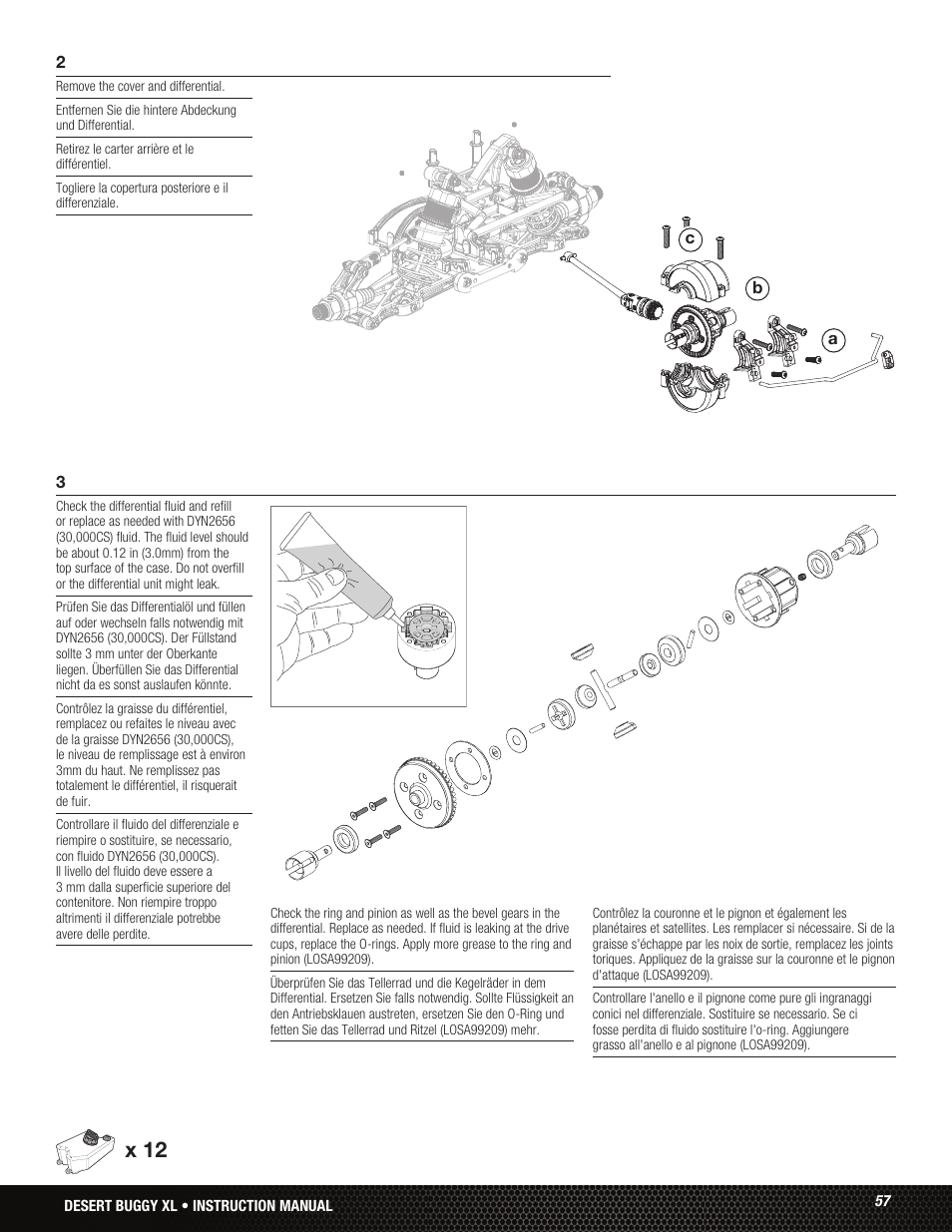 X 12 | Losi LOS05001 User Manual | Page 57 / 86