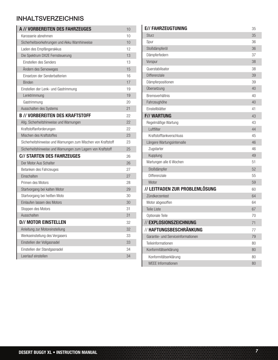 Losi LOS05001 User Manual | Page 7 / 86