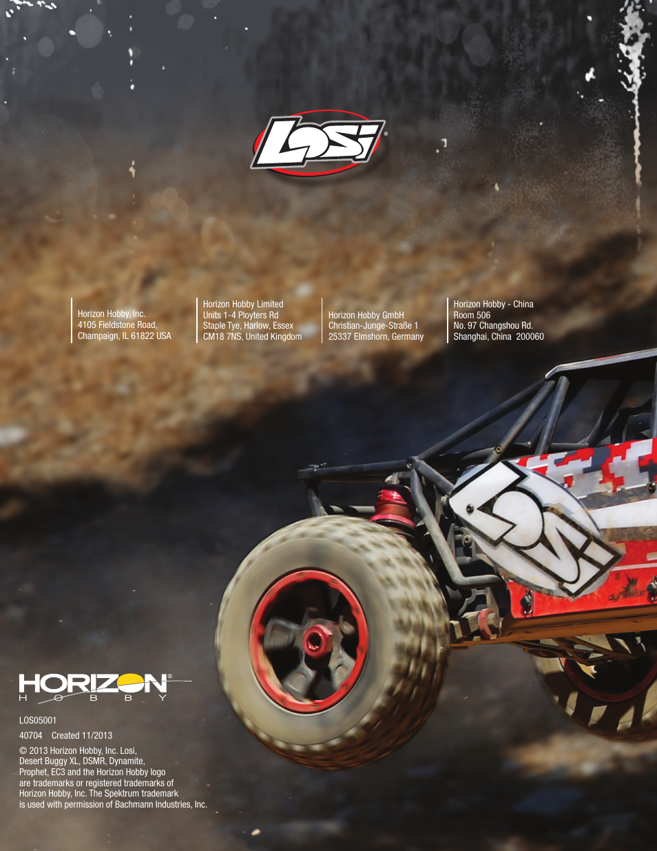 Losi LOS05001 User Manual | Page 86 / 86