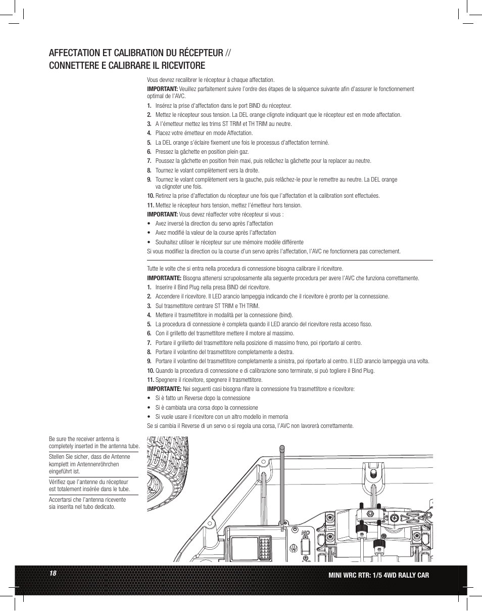 Losi LOS05007 1/5 MINI WRC 4WD Rally Car Manual User Manual | Page 18 / 60