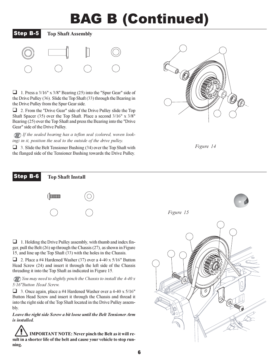 Bag b (continued) | Losi XXX-S Sport User Manual | Page 9 / 40